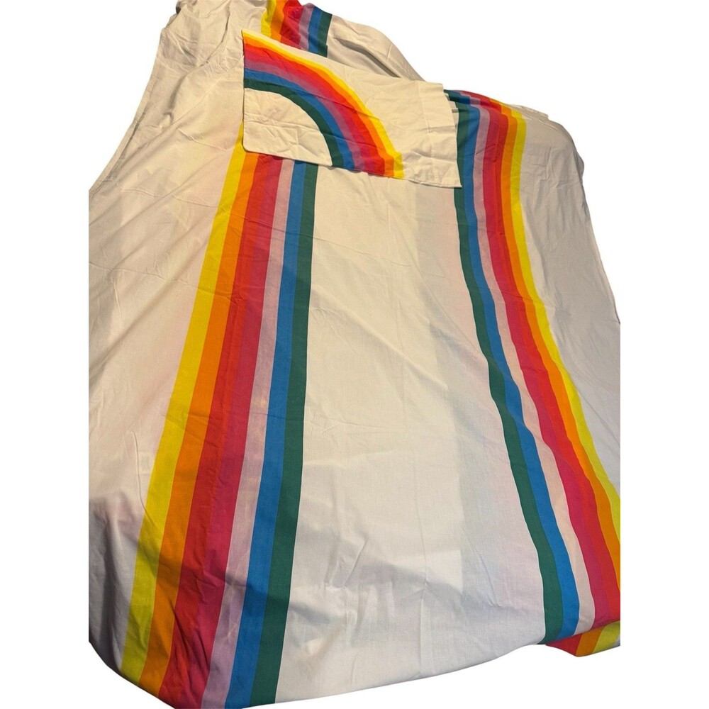 Wamsutta TOMORROWS RAINBOW 3 Piece Ultracale Sheet Set TWIN 1970’s Retro
